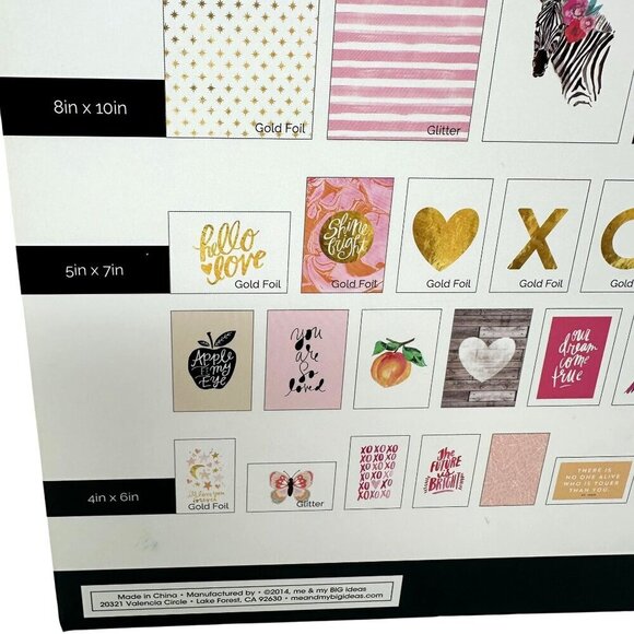 DIY Wall Art Gallery Kit Frame It Hang It Home Decor Gold Foil Pink New Nursery - Picture 2 of 16